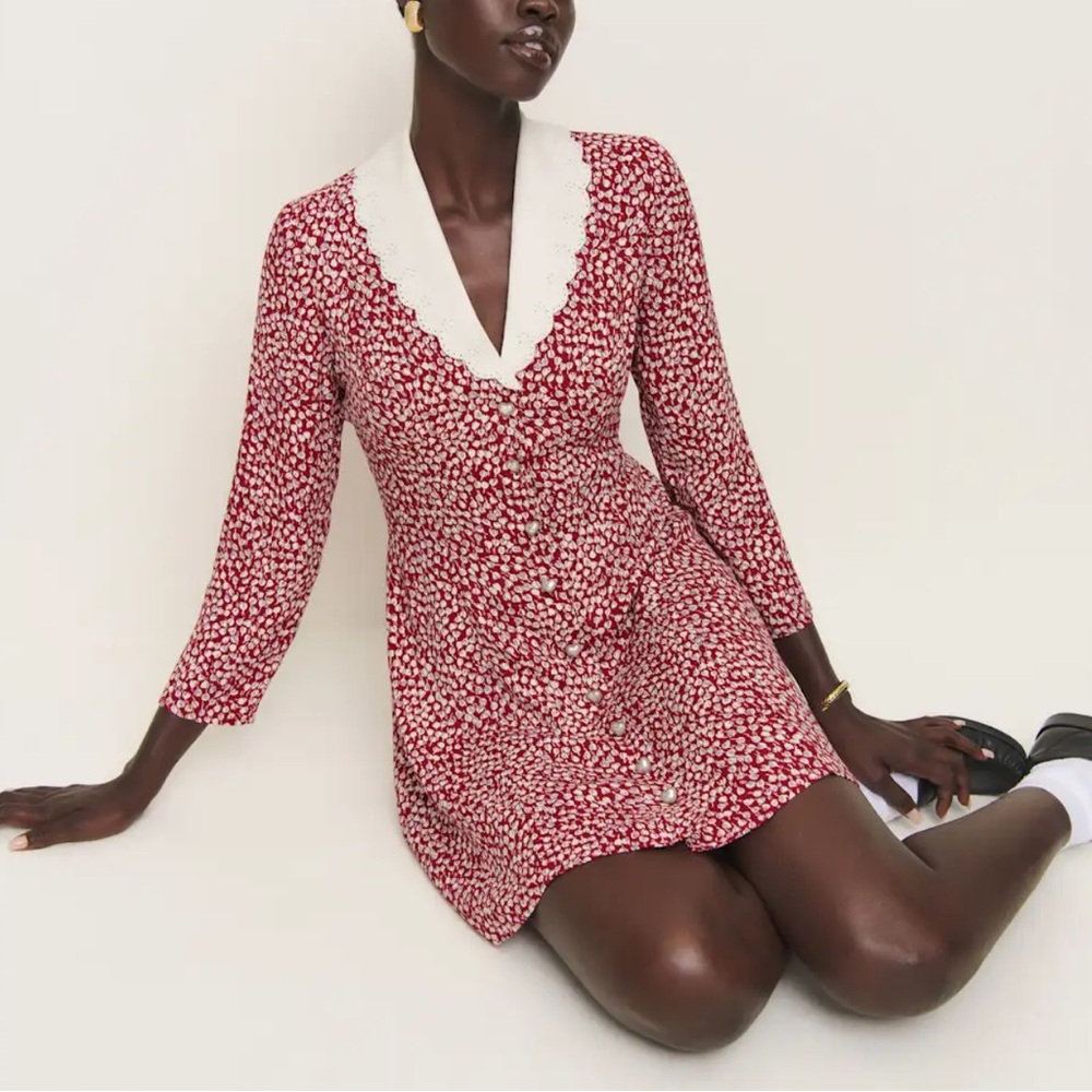 Reformation Galene Dress Roja - Size 6